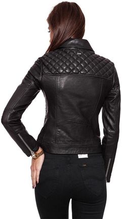 WRANGLER LEATHER BIKER BLACK W4109ZG01 - zdjęcie 4