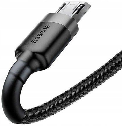 Baseus Kabel Usb Do Micro Usb 2.4A 0,5M Szaro Czarny - zdjęcie 3