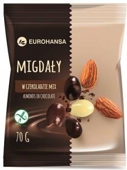 Eurohansa Migdały W Czekoladzie Mix Bezglutenowe 70G Ceny i opinie