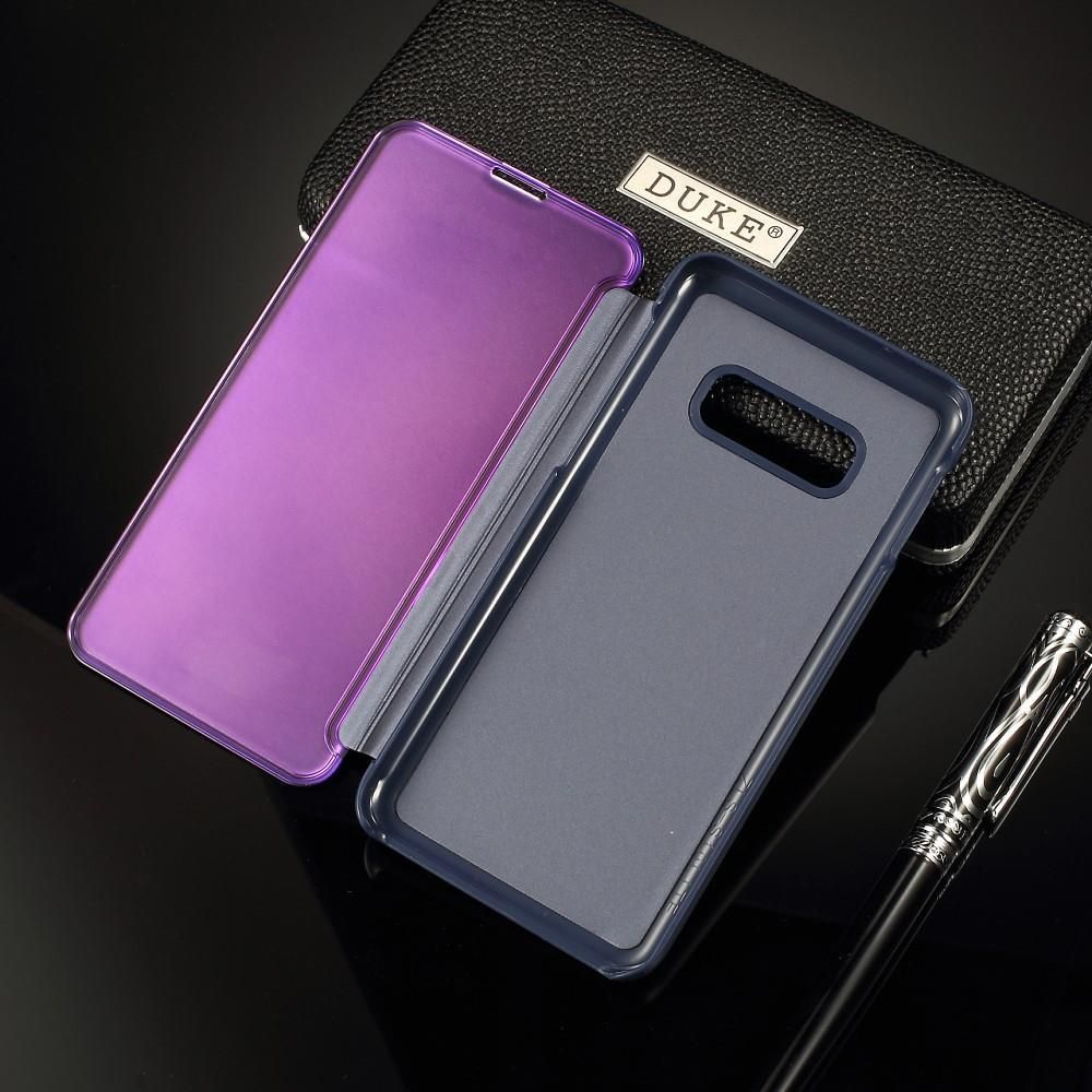 Etui Clear View Stand Cover Do Samsung Galaxy S10E Fioletowy Etui Na