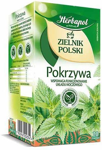 Herbata Herbapol Zielnik Polski Pokrzywa 1 5g X 20 Torebek Ceny I