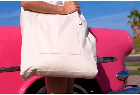 Torba plażowa materiałowa 19 l zielona Lukarna - zdjęcie 4