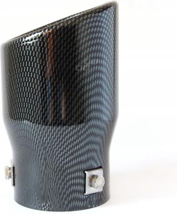 KOŃCÓWKA WYDECHU CZARNA CARBON DUŻA 90MM OKRĄGŁA MT007C - zdjęcie 2
