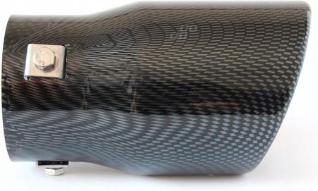 KOŃCÓWKA WYDECHU CZARNA CARBON DUŻA 90MM OKRĄGŁA MT007C - zdjęcie 3