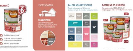 Sadolin Kolory Ogrodu Biały Skandynawski 2,5l - zdjęcie 4
