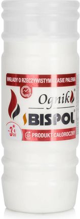 Bispol Wkłady Do Zniczy Parafinowe 24Szt Ognik Wp3 - zdjęcie 2