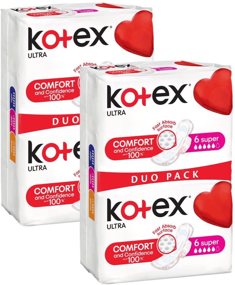 Kotex Ultra Super Podpaski 2x12szt Opinie I Ceny Na Ceneo Pl