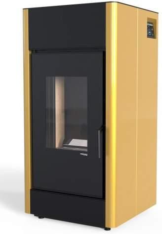 Zdjęcie Defro Kominek Wolnostojacy Na Pellet Mypell 9 kW Żołty - Opatowiec