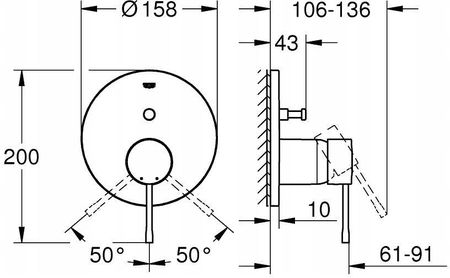 Grohe Essence Stal Nierdzewna 24058Dc1 - zdjęcie 2