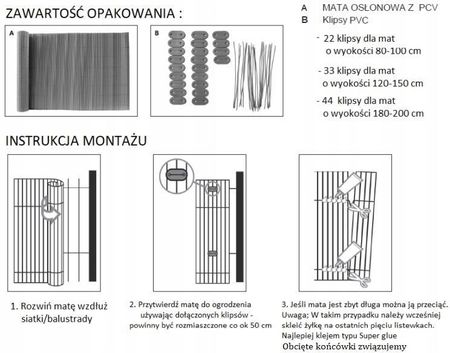 Dwustronna Mata Pcv, Balkonowa 1,5 x 3m, zielona - zdjęcie 5