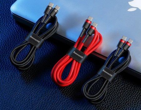 Baseus Kabel USB-C Cafule 2m Czerwony (CATKLF-H09) - zdjęcie 5
