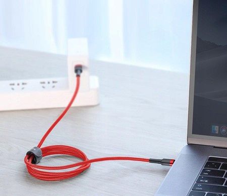 Baseus Kabel USB-C Cafule 2m Czerwony (CATKLF-H09) - zdjęcie 4