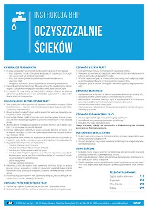 Oddk Instrukcja Bhp Oczyszczalnie Ścieków Ceny i opinie Ceneo pl