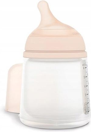 Suavinex Butelka Zero Zero Z Silikonowym Smoczkiem Su O Przepływie Adaptacyjnym Od Urodzenia 180Ml - zdjęcie 5