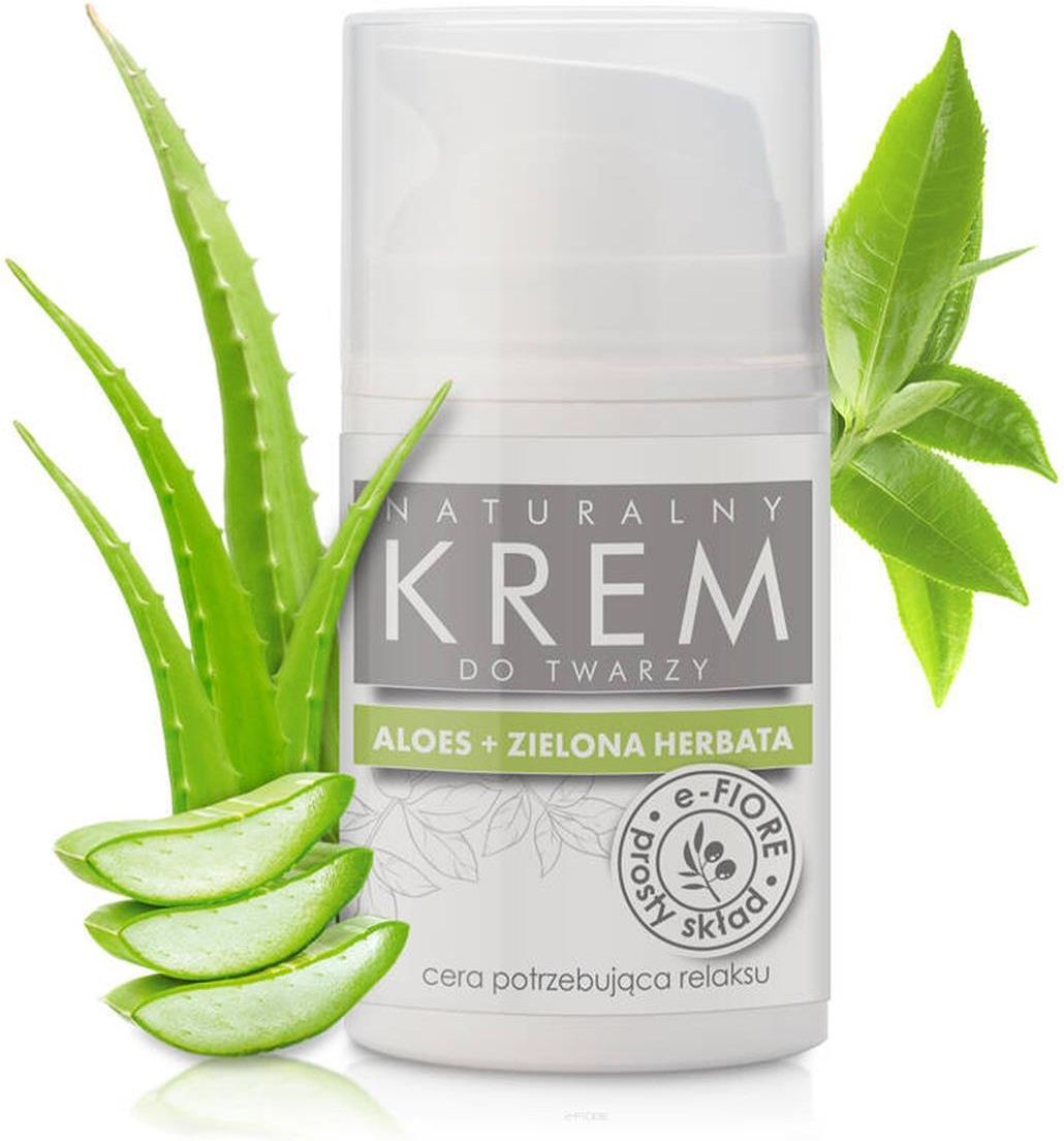 Krem Do Twarzy E Fiore Naturalny Krem Do Twarzy Aloes I Zielona Herbata