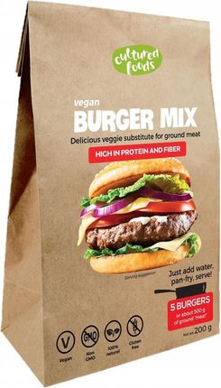 Newfood Vegan Burger Mix Roślinny Zamiennik Mięsa 200G - zdjęcie 2