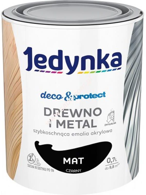 Farba Jedynka Deco Protect Drewno I Metal Mat Czarny L Opinie I