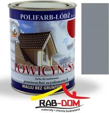 Farba Polifarb Łódź Lowicyn Sx Dach Ocynk Szary Jasny Połysk 0 8L