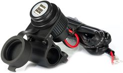 12V-5V MIDLAND MP-H 2USB WYPOSAŻONY W 2 GNIAZDA USB Z KIEROWNICĄ DO KODU MOTOCYKLOWEGO C1195