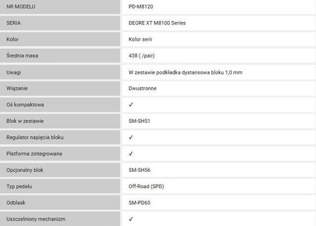Shimano Deore Xt Pd M8120 Srebrny Czarny - zdjęcie 2