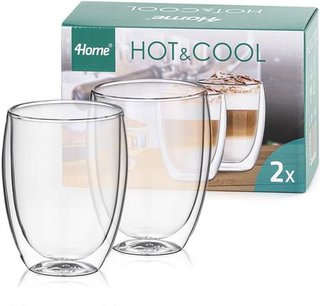 4Home Szklanka termiczna na latté HotCool 350 ml, 2 szt. - zdjęcie 2