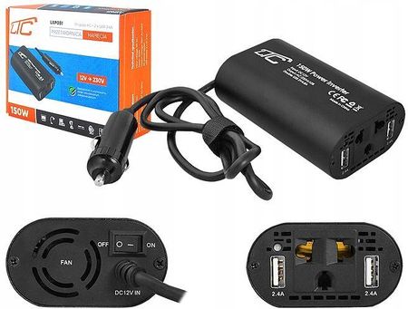 Przetwornica 12V/230V 150W Ltc + 2xUSB 2.4A - zdjęcie 6