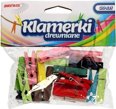 Zdjęcie Klamerki ozdobne 3.5cm kolorowe Brewis - opak. 20 szt. - Twardogóra