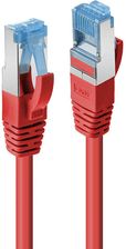Lindy 47166 Kabel sieciowy (skrętka) RJ45 Cat.6a S/FTP LS0H, Czerwony - 5m - zdjęcie 1