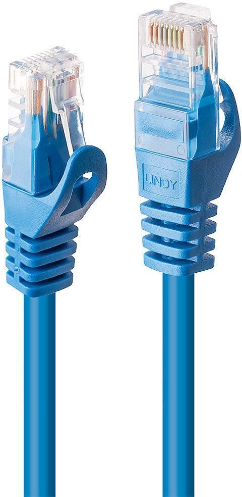 Lindy 48175 Kabel sieciowy skrętka RJ45 Cat 6 U UTP niebieski 5m