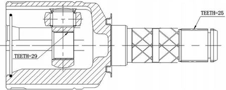 PRZEGUB WEWNĘTRZNY SUBARU LEGACY 03-09 NPW-SB-013 - zdjęcie 2