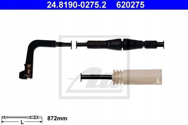 Zdjęcie ATE CZUJNIK KLOCKA HAMULCA BMW 5 E61 KOMBI 04-10 24.8190-0275 ATE - Przecław