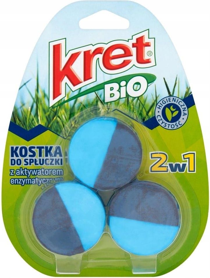 Kret Bio Kostka Do Spłuczki Z Aktywatorem Enzymatycznym 3x50g Opinie