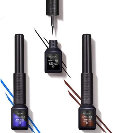 L'Oreal Paris Infaillible Grip 24H Matte Liquid Liner Eyeliner 01 Ink - zdjęcie 2