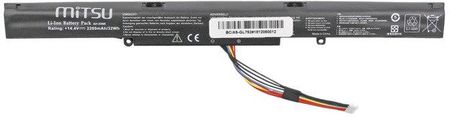 Mitsu Bateria do Asus Gl752Vl, N552Vx 2200 mAh (BCASGL752) - zdjęcie 3