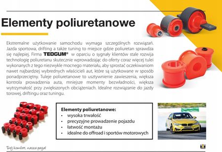 BMW 5 E60 PU TULEJA WAHACZA PRZEDNIEGO GO 01-10 TED76099 - zdjęcie 4