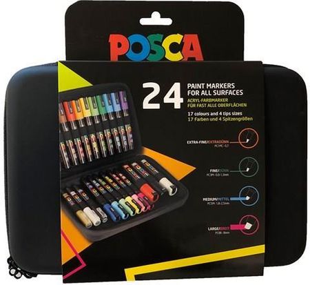 Uniball Uni Ball Posca Markers Set Of 24 Ass. - zdjęcie 2