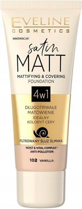 Eveline Satin Matt Podkład Matujący 30 ml Nr 102 - zdjęcie 3