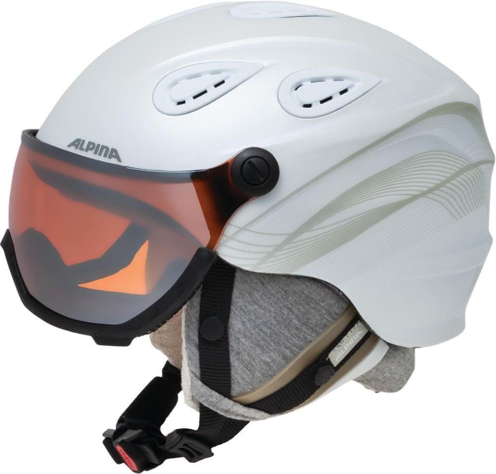 Alpina Sports Grap Visor Hm White Prosecco Matt Bia Y Mat Ceny I