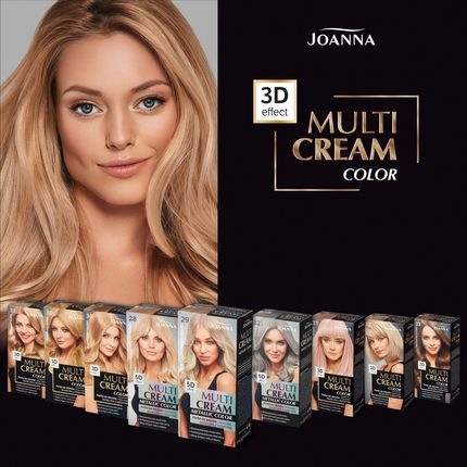 Joanna Multi Cream Color metallic Farba do włosów 28 Bardzo jasny perłowy blond - zdjęcie 5