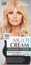 Joanna Multi Cream Color metallic Farba do włosów 28 Bardzo jasny perłowy blond