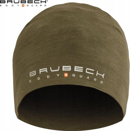 Brubeck Czapka Ranger Merino Termoaktywna Khaki - zdjęcie 3
