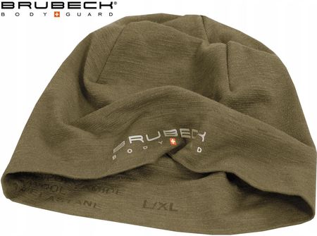 Brubeck Czapka Ranger Merino Termoaktywna Khaki - zdjęcie 2