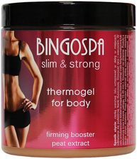 Zdjęcie BINGOSPA Termożel Do Ciała Z Kompleksem Ujędrniającym I Borowiną Slim & Strong Thermogel For Body Firming Booster Peat Extract 500 G - Mikstat
