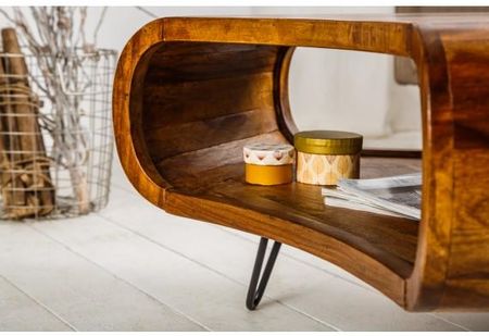 INVICTA INTERIOR STOLIK KAWOWY SPIN SHEESHAM RETRO 38901 - zdjęcie 4