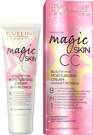 Eveline Krem Magic Skin Cc 8W1 Nawilżający Krem Maskujący Zaczerwienienia 50Ml - zdjęcie 3