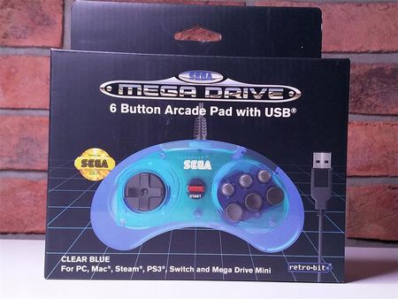 Retro-bit SEGA Mega Drive 6-B Blue - zdjęcie 4