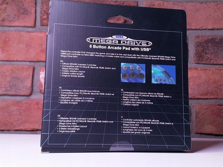 Retro-bit SEGA Mega Drive 6-B Blue - zdjęcie 3