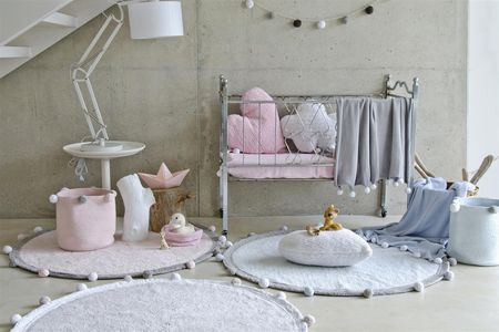 Lorena Canals Dywan bawełniany Bubbly Soft Pink Ø 120cm - zdjęcie 4