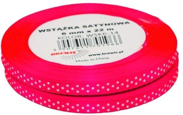 Zdjęcie Brewis Wstążka Satynowa Kropki 6Mm/22M Kolor 14 - Zduny