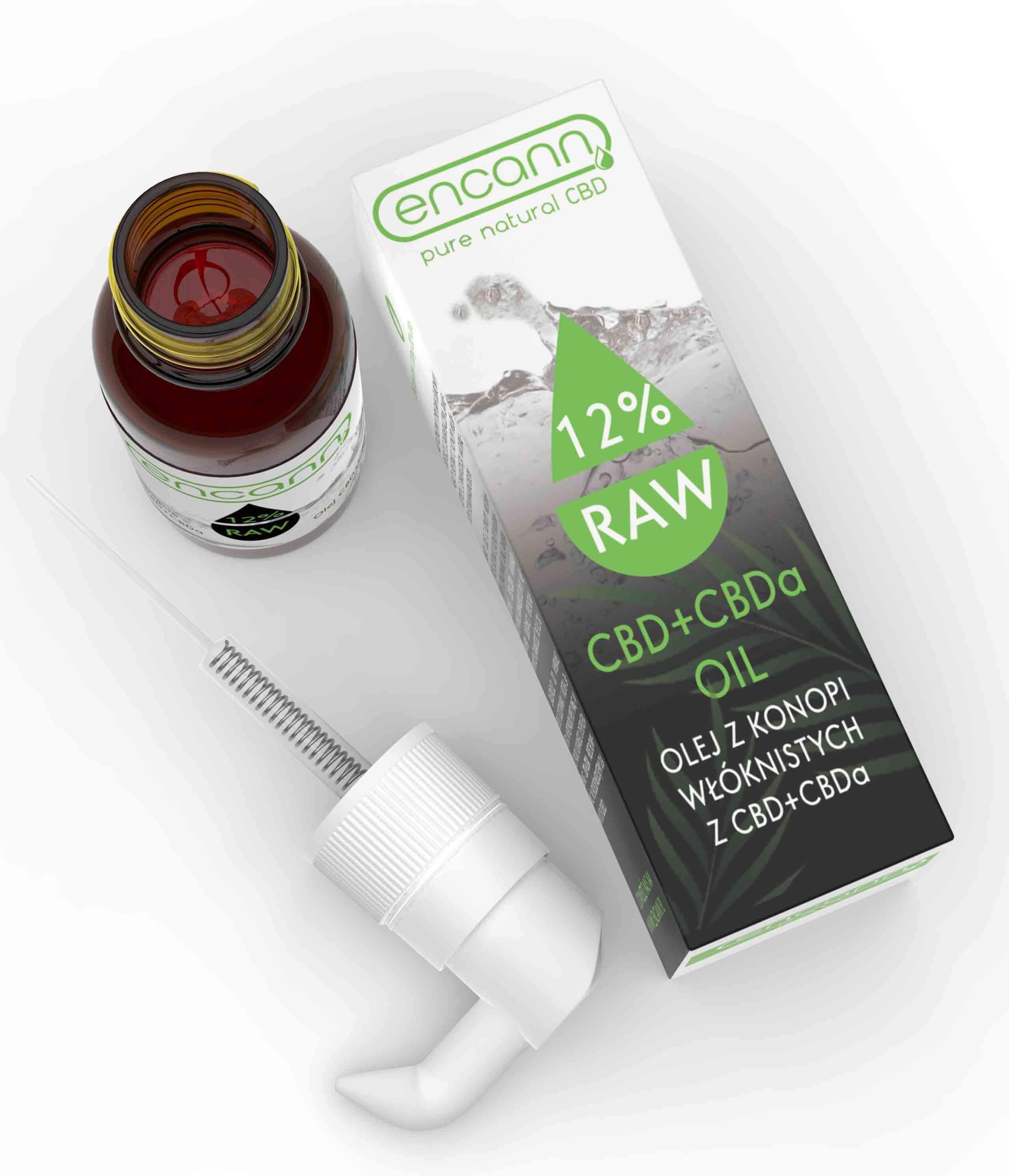 Preparat Medycyny Naturalnej Encann Raw Cbd Cbda Olejek Konopny